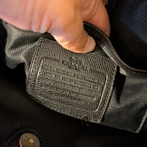 Coach Black Leather Bag - Picture 6 of 9